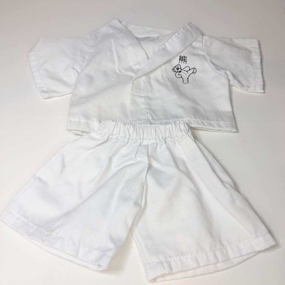 Build A Bear Karate Gi Uniform Martial Arts White Shirt Pants Plush Clothes